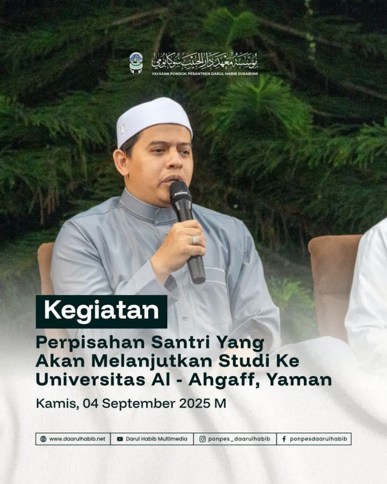 Pelepasan Santri Darul Habib Yang Akan Melanjutkan Studinya Ke Al-Ahqaf
