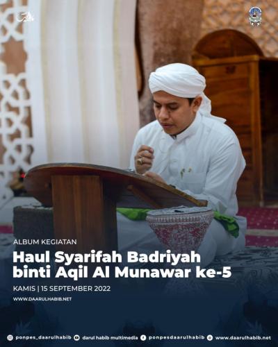 Haul Syarifah Badriyah binti Aqil Al-munawar