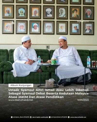 Kunjungan Ustadz Syamsul Amri Ismail Atau Lebih Dikenali Sebagai Syamsul Debat Beserta Kedutaan Malaysia Atase JAKIM Dan Atase Pendidikan