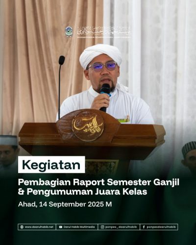 Pembagian Rapot Semester Ganjil & pengumuman Juara Kelas